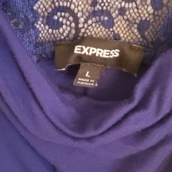 💥3/$10💥 Blue Violet Womens Lace Tank Top - Picture 2 of 4